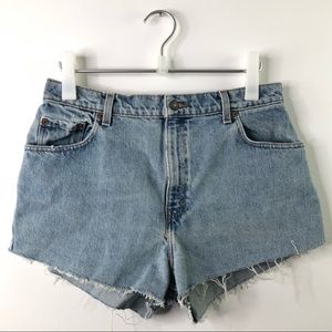 LEVIS | High Rise Cutoff Denim Shorts